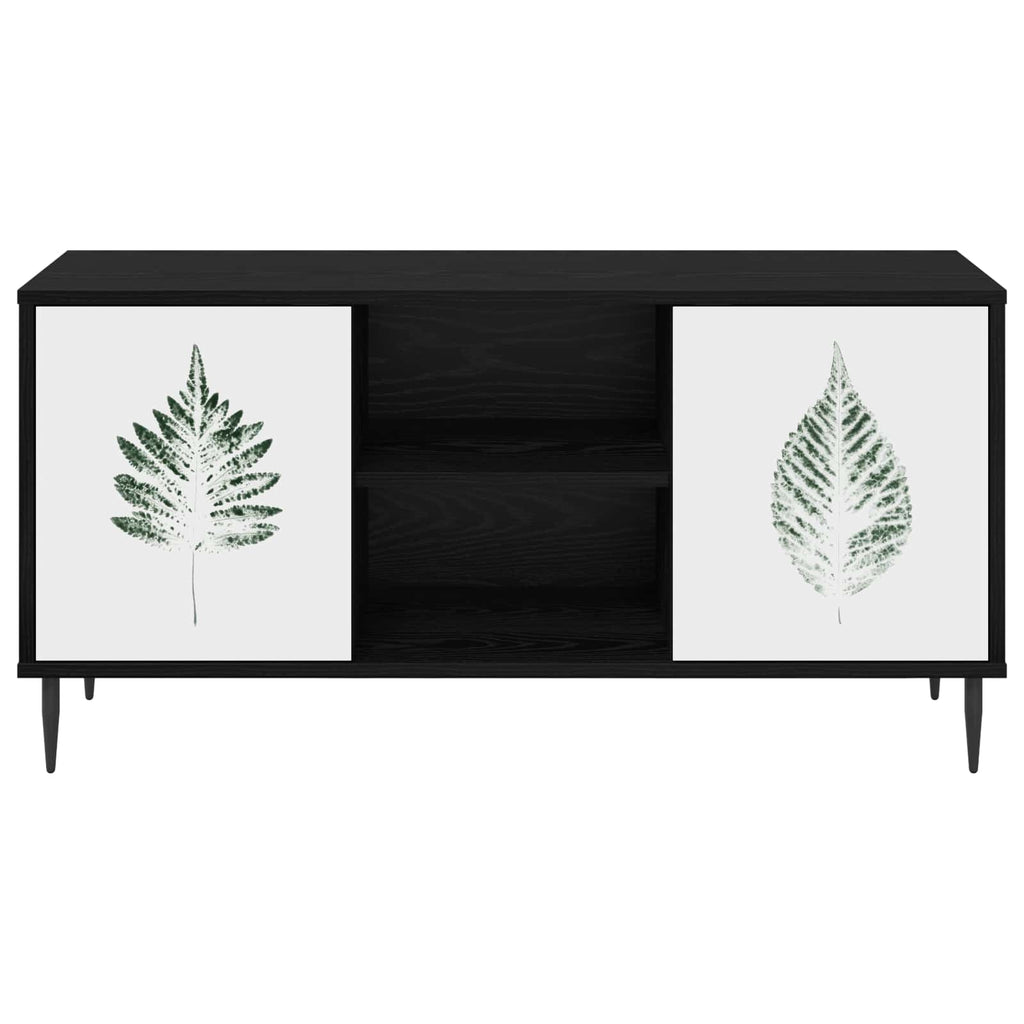 vidaXL Szafka pod telewizor HANAU 102 x 33 x 51 cm Czarny dąb