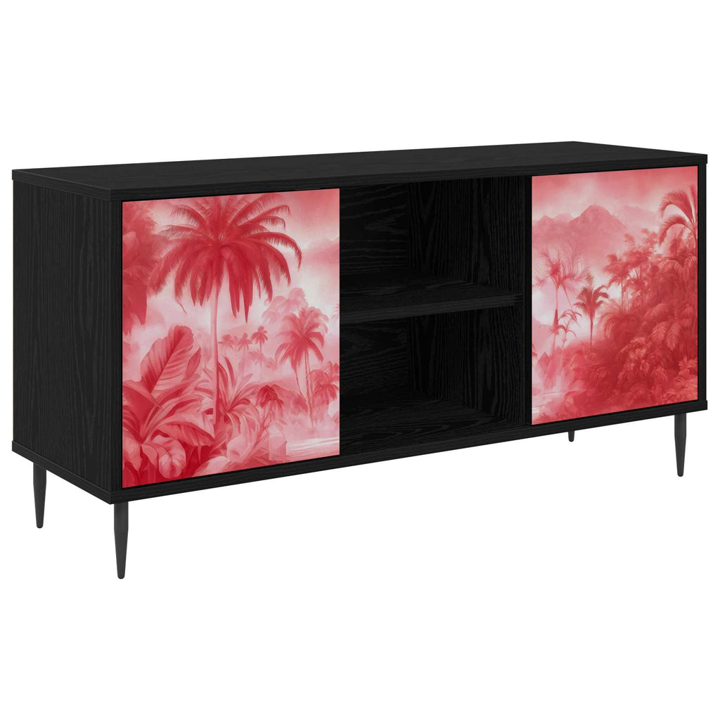 vidaXL Szafka pod telewizor AACHEN 102 x 33 x 51 cm Czarny dąb
