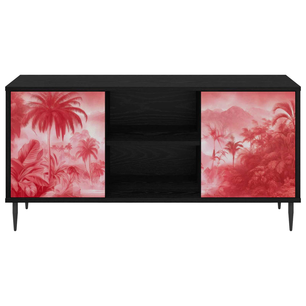vidaXL Szafka pod telewizor AACHEN 102 x 33 x 51 cm Czarny dąb