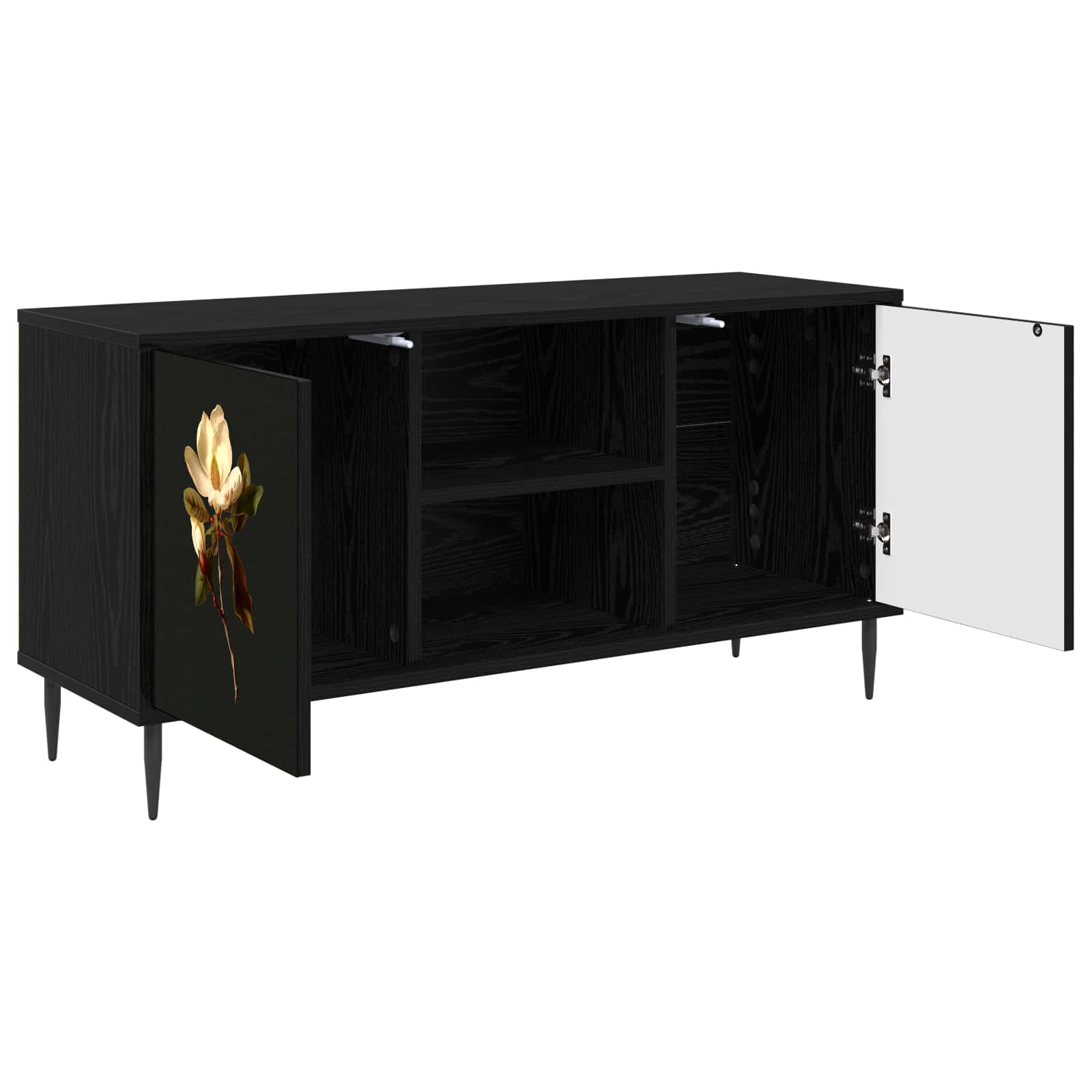 vidaXL Szafka pod telewizor BREMEN 102 x 33 x 51 cm Czarny dąb
