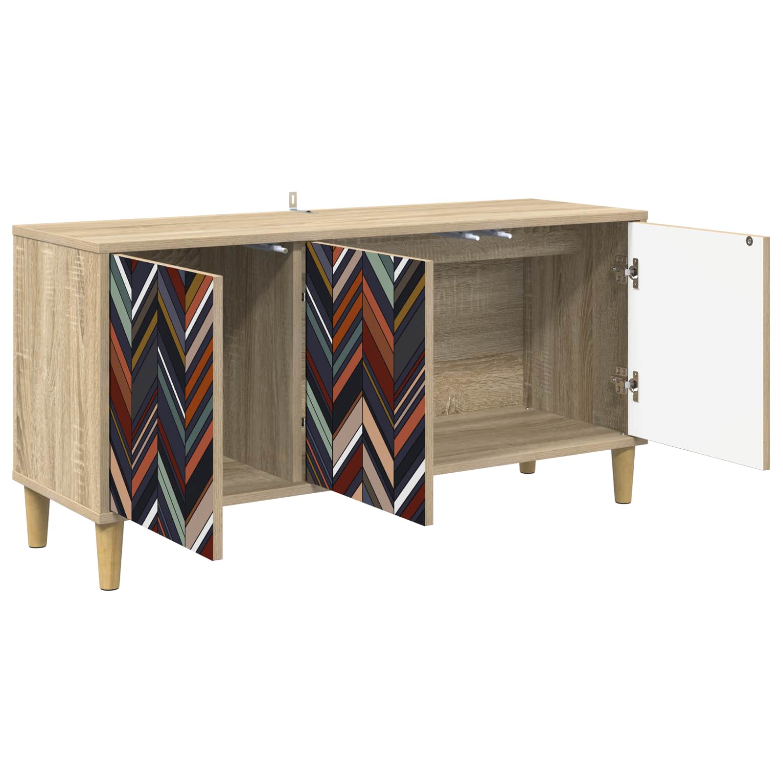 vidaXL Szafka pod telewizor OMMEN 102 x 33 x 50 cm Sonoma