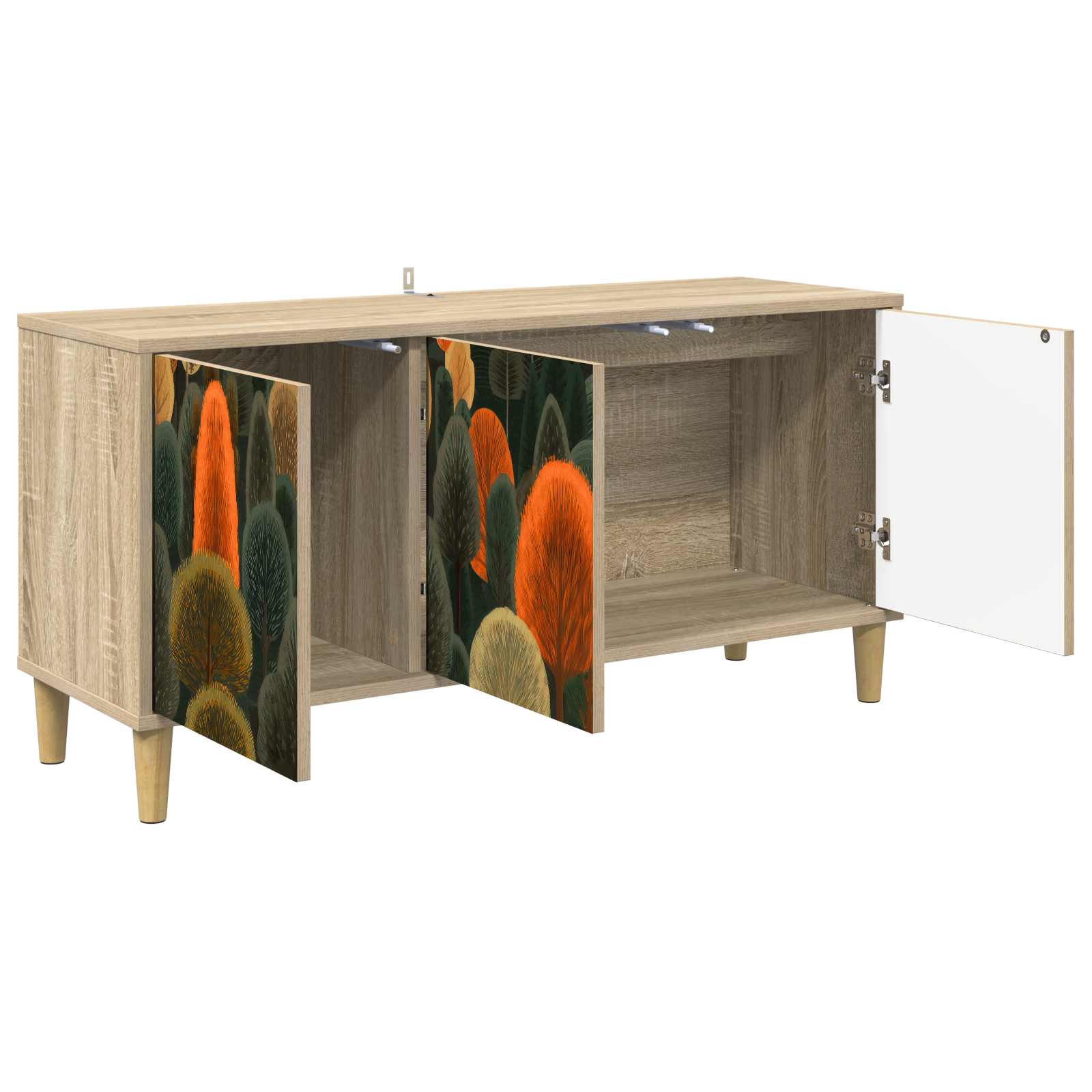 vidaXL Szafka pod telewizor ZAANDAM 102 x 33 x 50 cm Sonoma