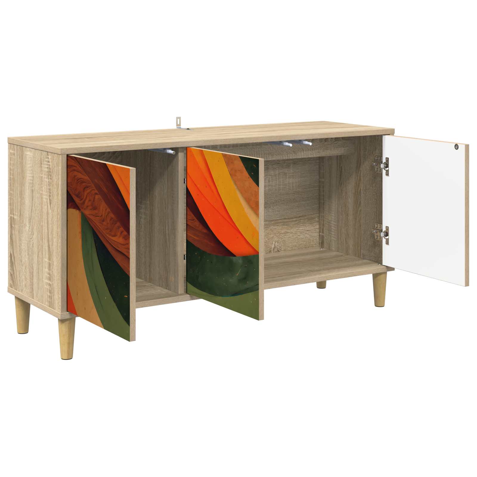 vidaXL Szafka pod telewizor BONN 102 x 33 x 50 cm Sonoma