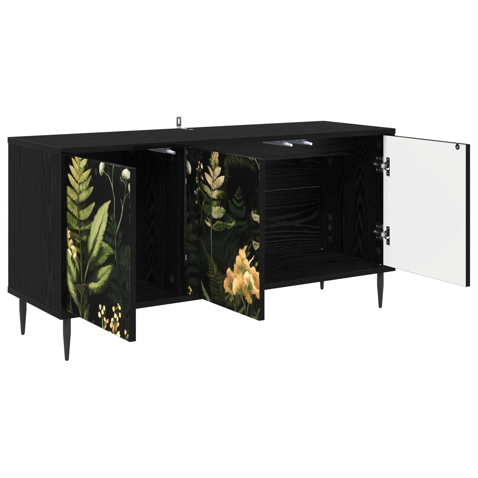 vidaXL Szafka pod telewizor RHENEN 102 x 33 x 51 cm Czarny dąb