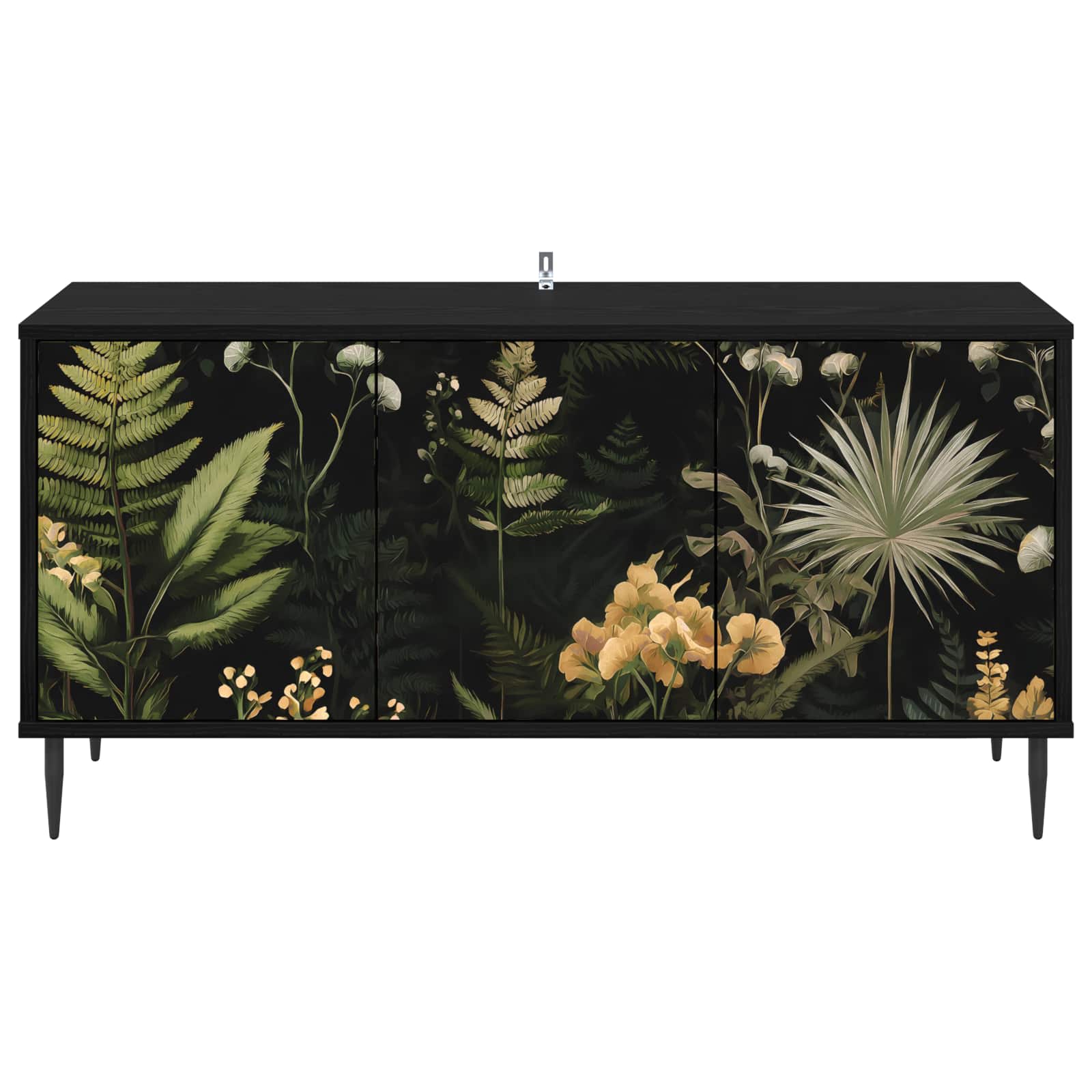 vidaXL Szafka pod telewizor RHENEN 102 x 33 x 51 cm Czarny dąb