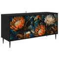 vidaXL Szafka pod telewizor LOCHEM 102 x 33 x 51 cm Czarny dąb