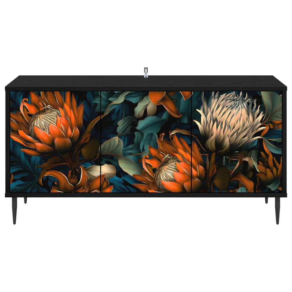 vidaXL Szafka pod telewizor LOCHEM 102 x 33 x 51 cm Czarny dąb