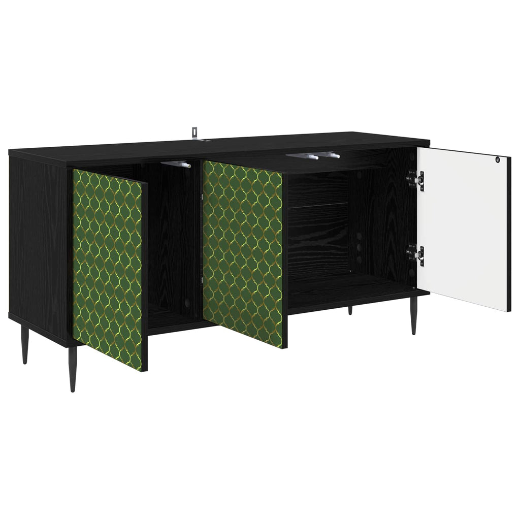 vidaXL Szafka pod telewizor GELEEN 102 x 33 x 51 cm Czarny dąb