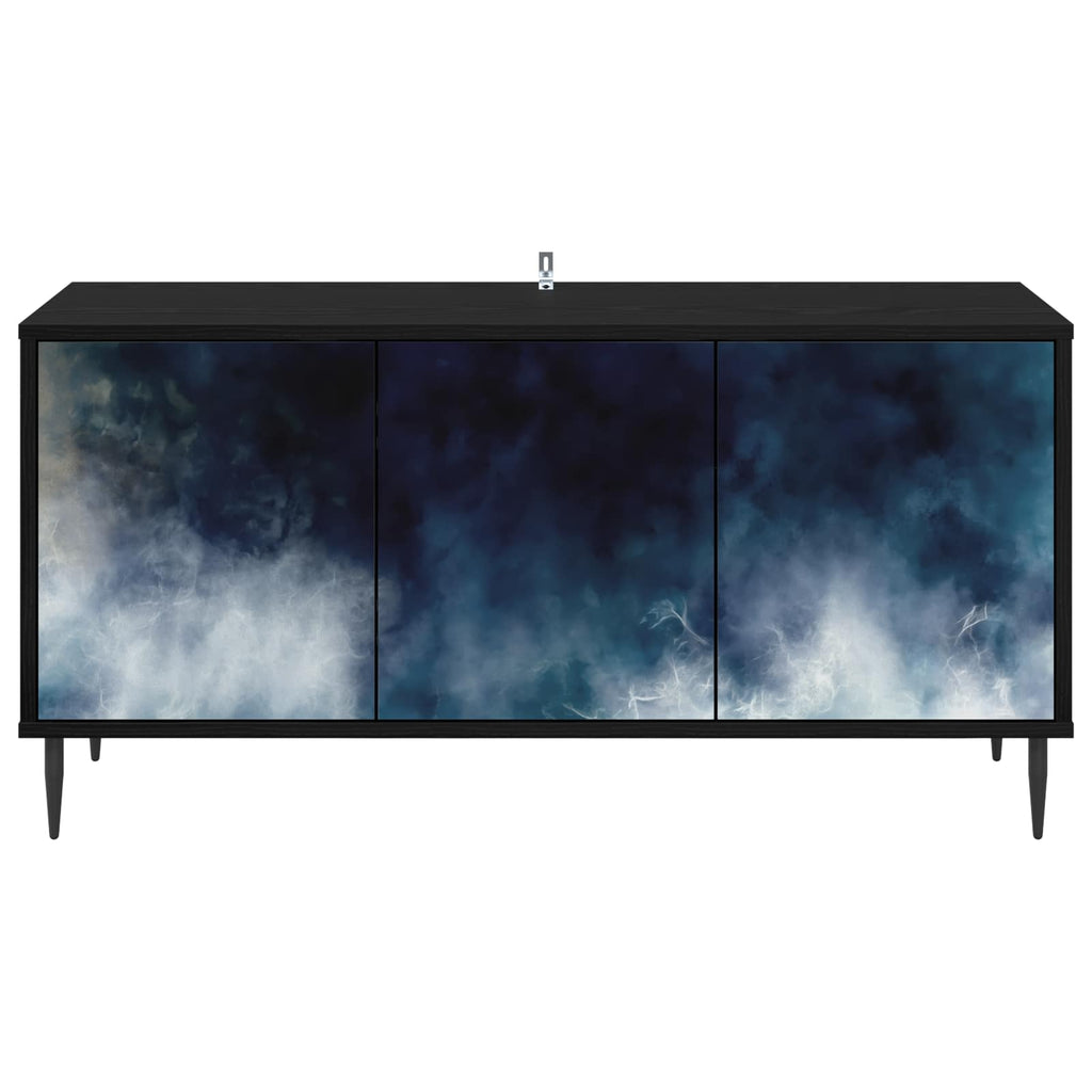 vidaXL Szafka pod telewizor RAALTE 102 x 33 x 51 cm Czarny dąb