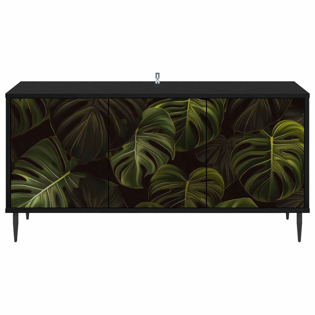 vidaXL Szafka pod telewizor ELBURG 102 x 33 x 51 cm Czarny dąb