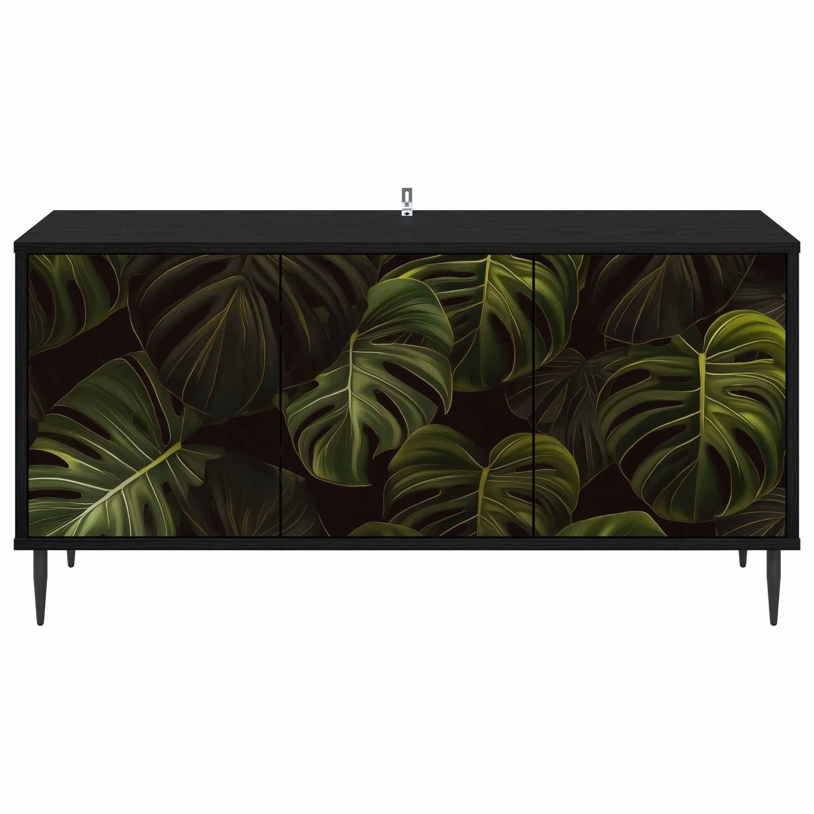 vidaXL Szafka pod telewizor ELBURG 102 x 33 x 51 cm Czarny dąb