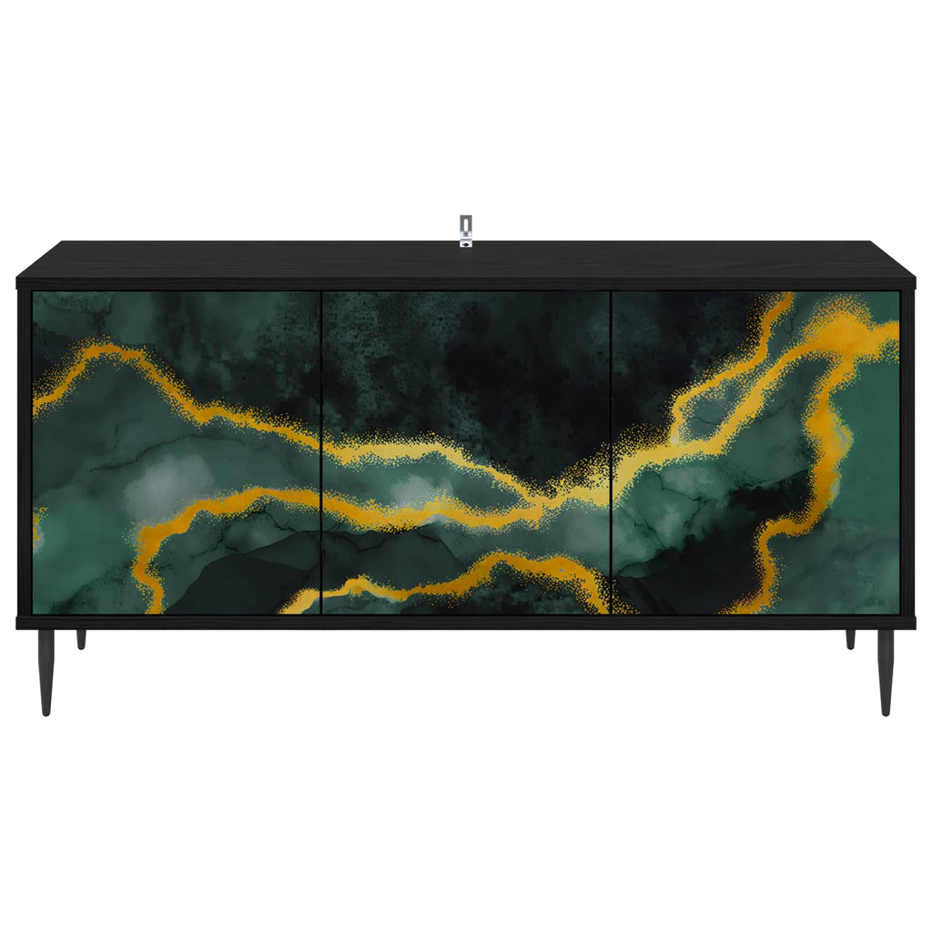 vidaXL Szafka pod telewizor WIJHE 102 x 33 x 51 cm Czarny dąb