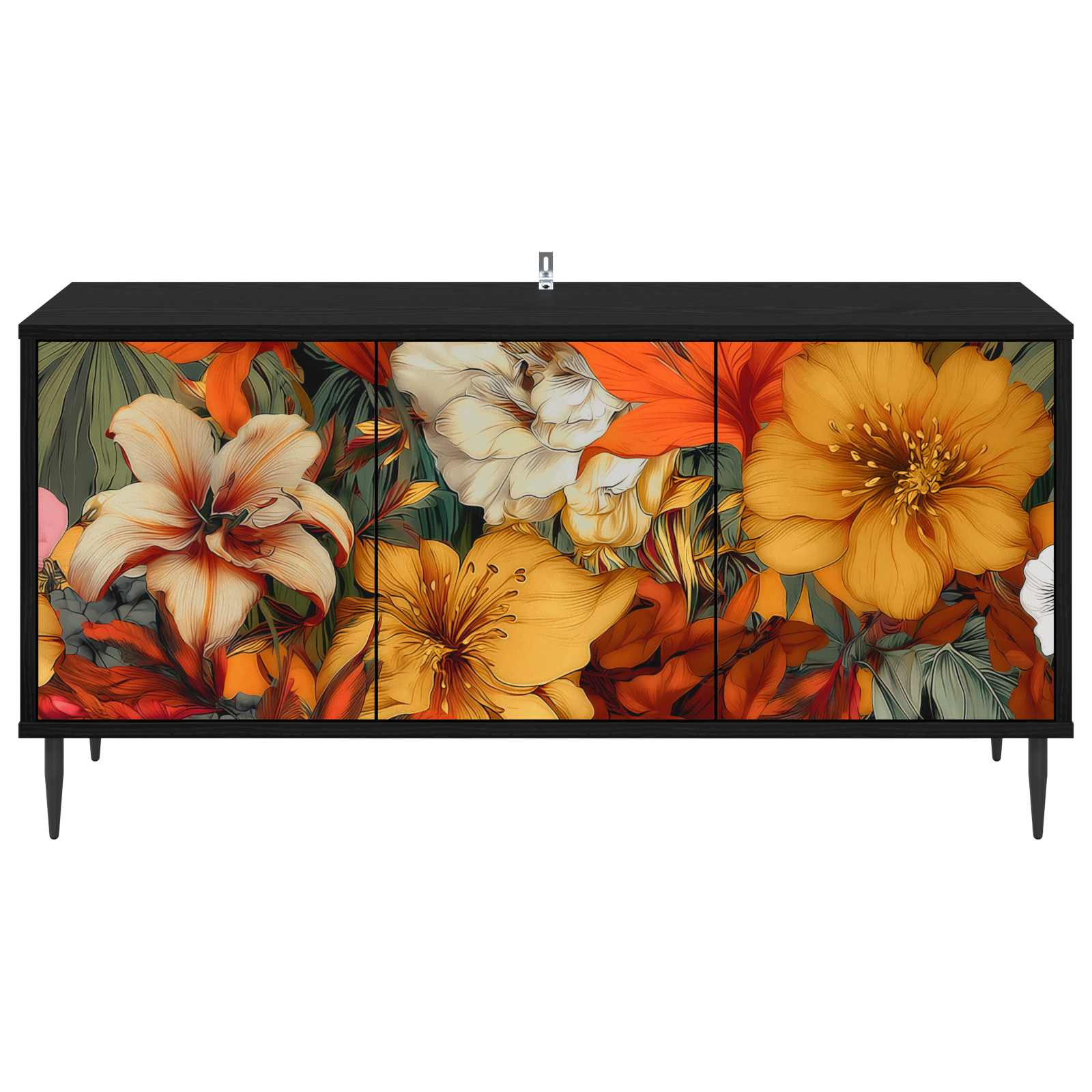 vidaXL Szafka pod telewizor GENNEP 102 x 33 x 51 cm Czarny dąb