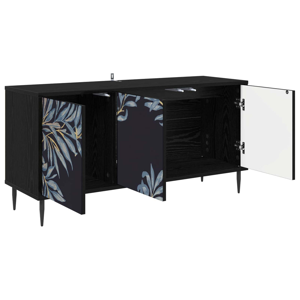 vidaXL Szafka pod telewizor DOKKUM 102 x 33 x 51 cm Czarny dąb