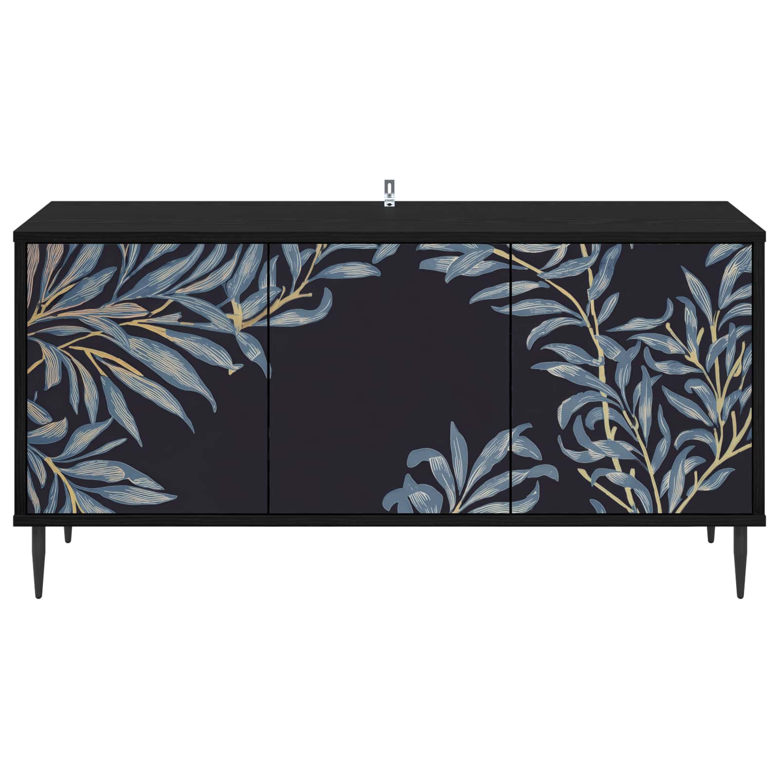 vidaXL Szafka pod telewizor DOKKUM 102 x 33 x 51 cm Czarny dąb