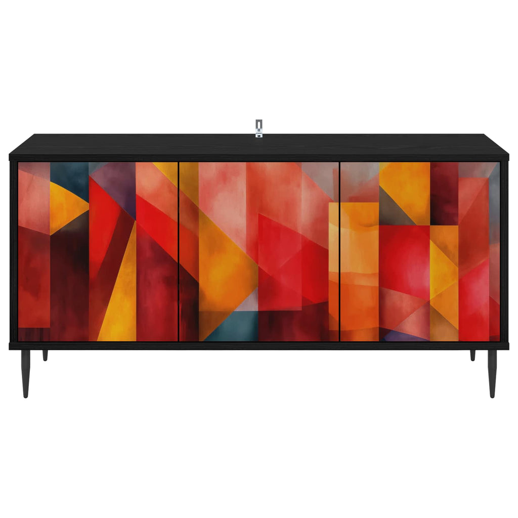 vidaXL Szafka pod telewizor HEESCH 102 x 33 x 51 cm Czarny dąb