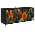 vidaXL Szafka pod telewizor ZAANDAM 102 x 33 x 51 cm Czarny dąb