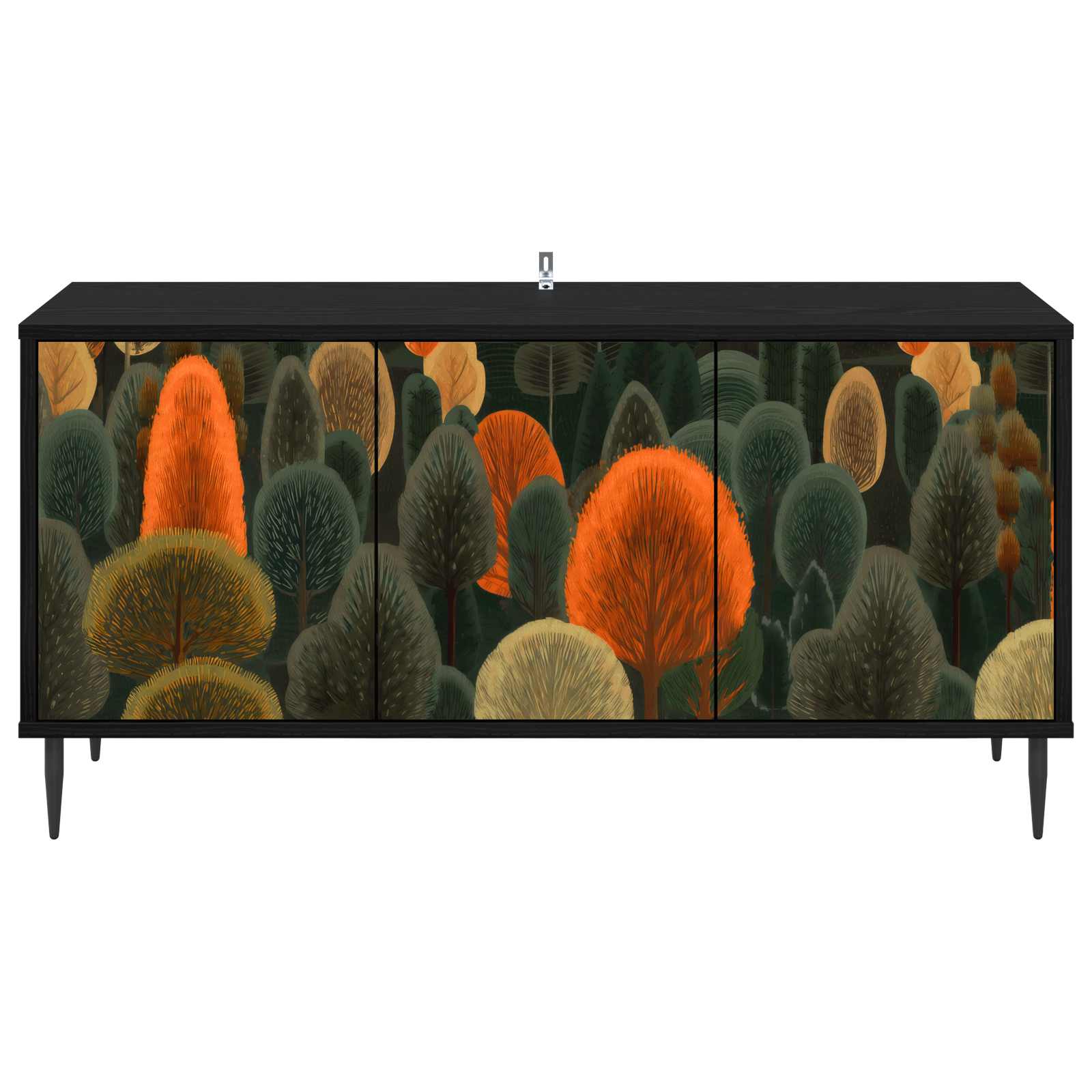 vidaXL Szafka pod telewizor ZAANDAM 102 x 33 x 51 cm Czarny dąb