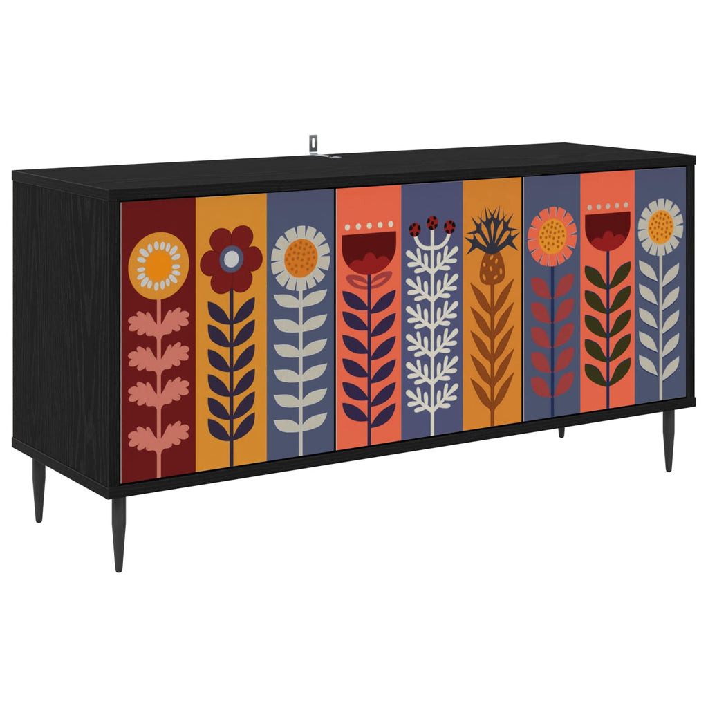 vidaXL Szafka pod telewizor ESSEN 102 x 33 x 51 cm Czarny dąb