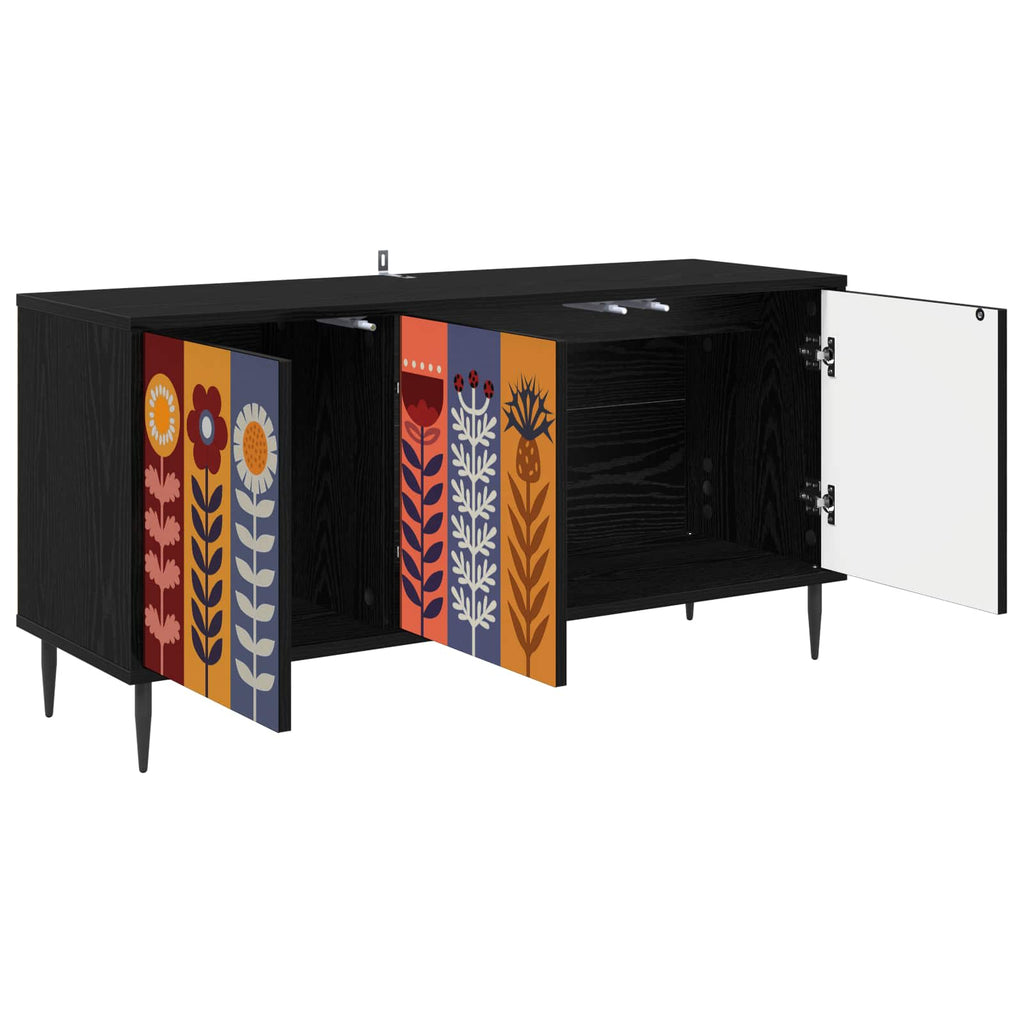vidaXL Szafka pod telewizor ESSEN 102 x 33 x 51 cm Czarny dąb