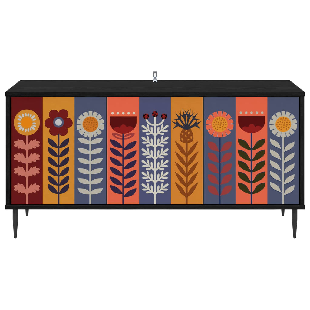 vidaXL Szafka pod telewizor ESSEN 102 x 33 x 51 cm Czarny dąb