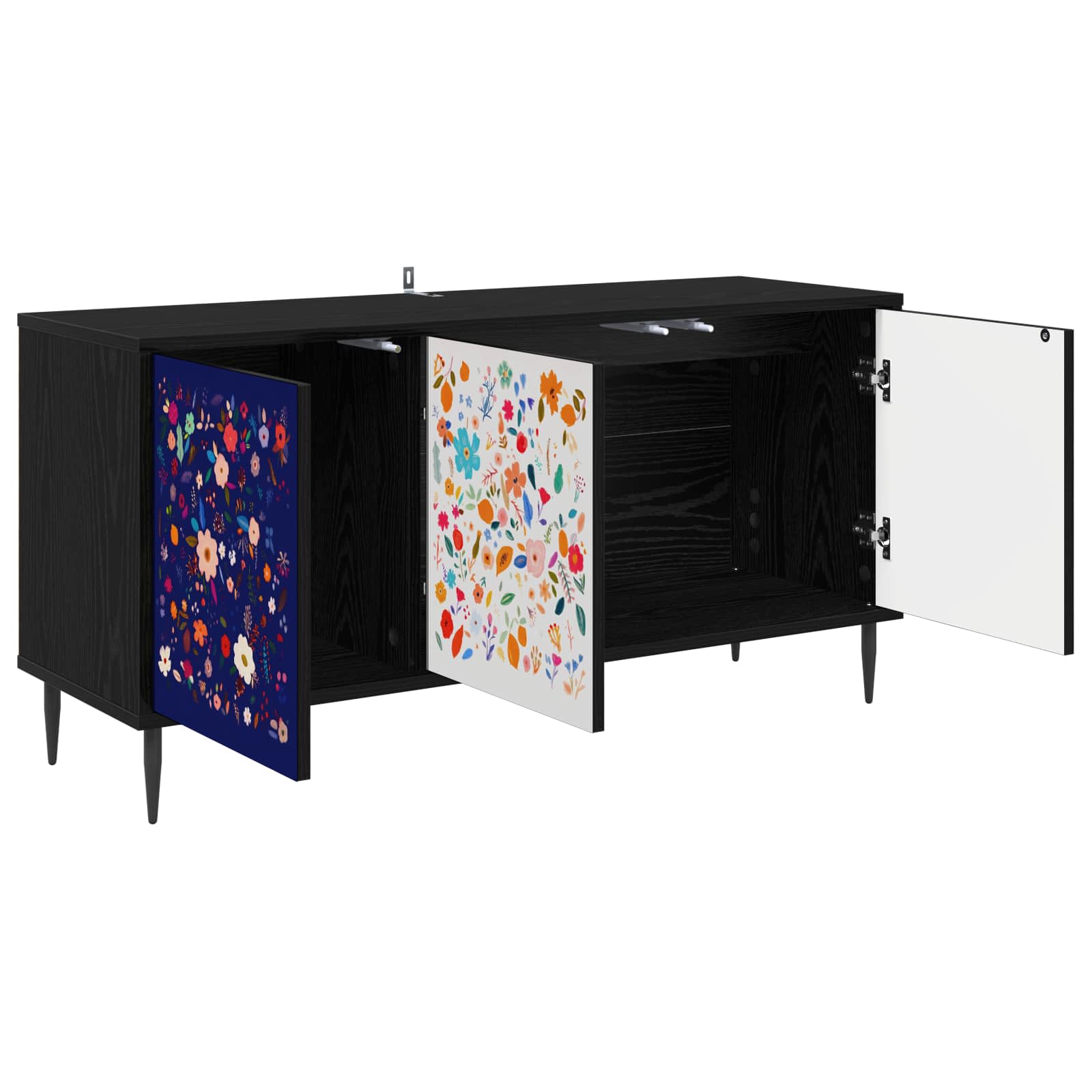 vidaXL Szafka pod telewizor MAINZ 102 x 33 x 51 cm Czarny dąb