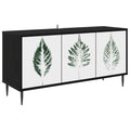 vidaXL Szafka pod telewizor HANAU 102 x 33 x 51 cm Czarny dąb