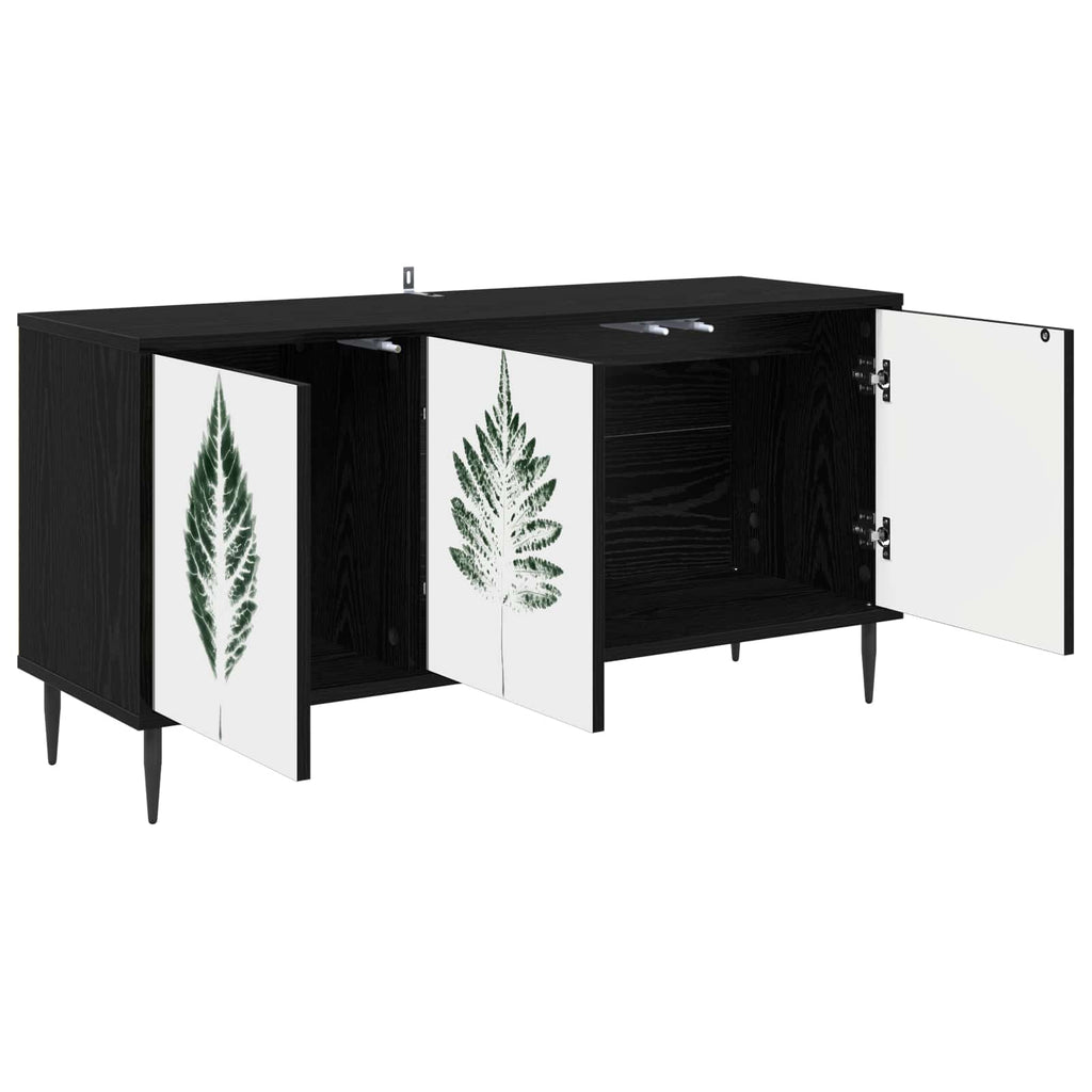 vidaXL Szafka pod telewizor HANAU 102 x 33 x 51 cm Czarny dąb