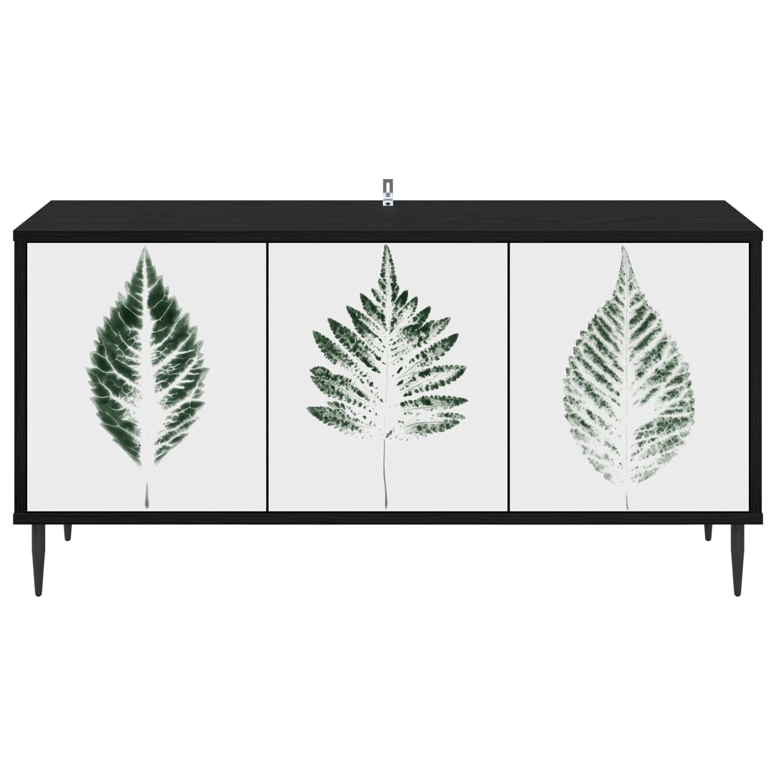 vidaXL Szafka pod telewizor HANAU 102 x 33 x 51 cm Czarny dąb