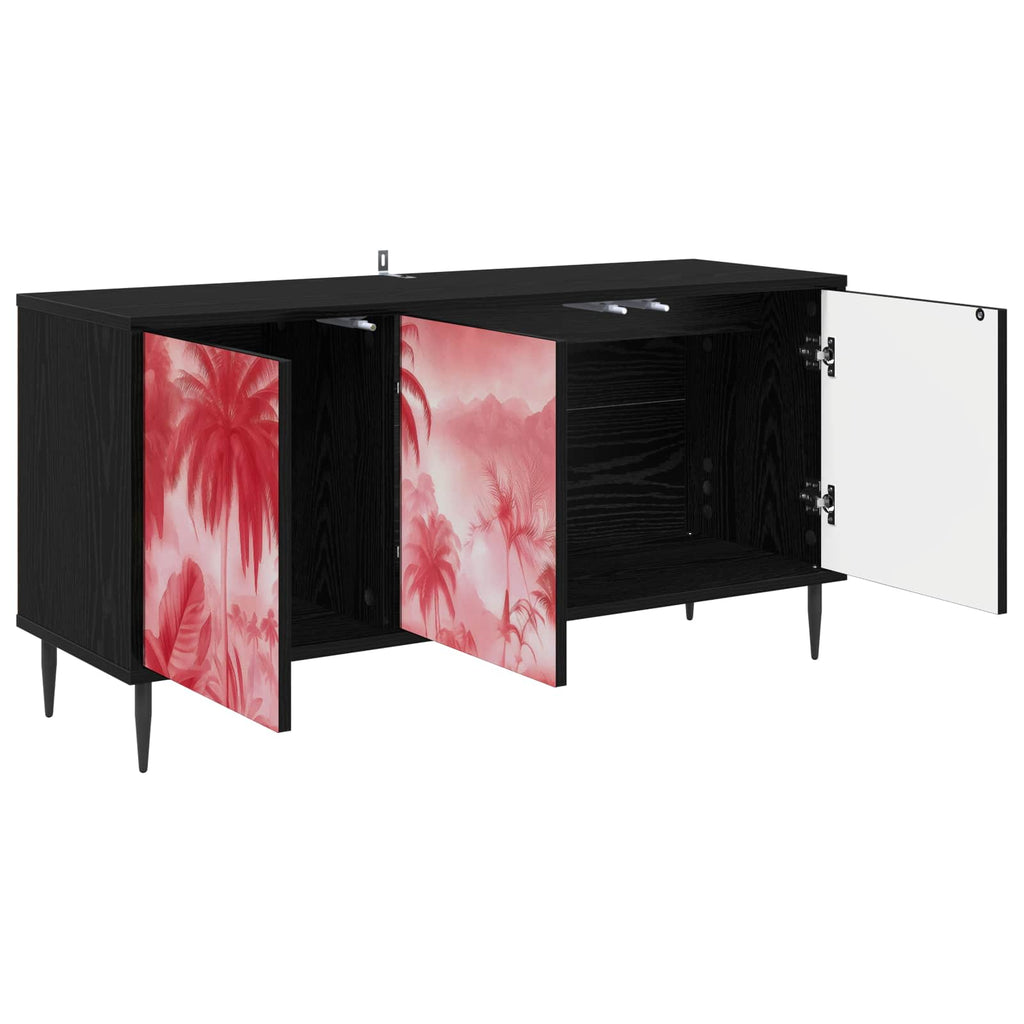 vidaXL Szafka pod telewizor AACHEN 102 x 33 x 51 cm Czarny dąb