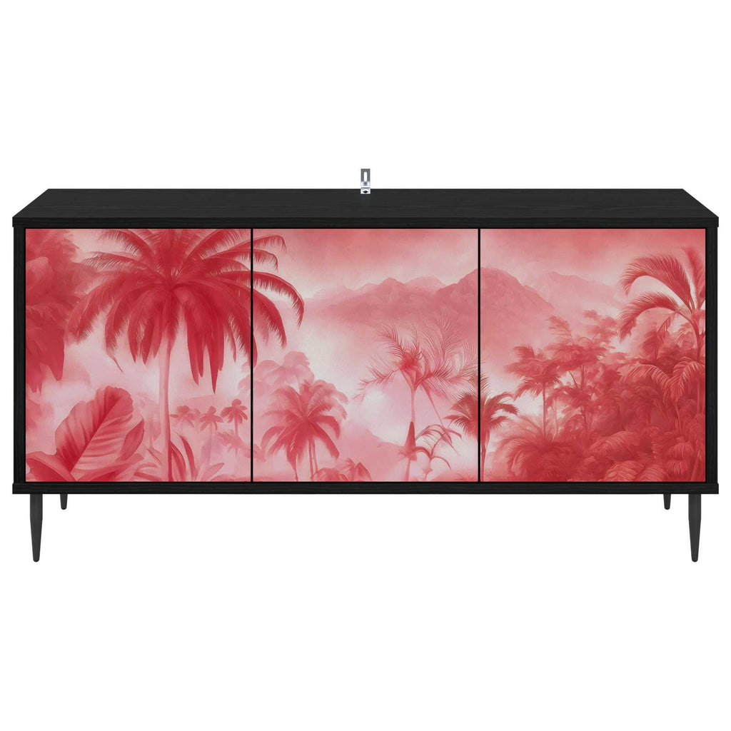 vidaXL Szafka pod telewizor AACHEN 102 x 33 x 51 cm Czarny dąb