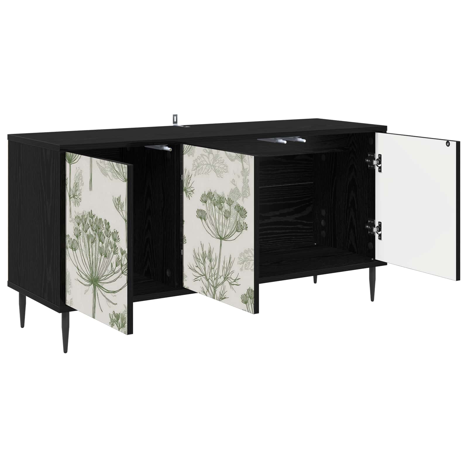 vidaXL Szafka pod telewizor GOTHA 102 x 33 x 51 cm Czarny dąb