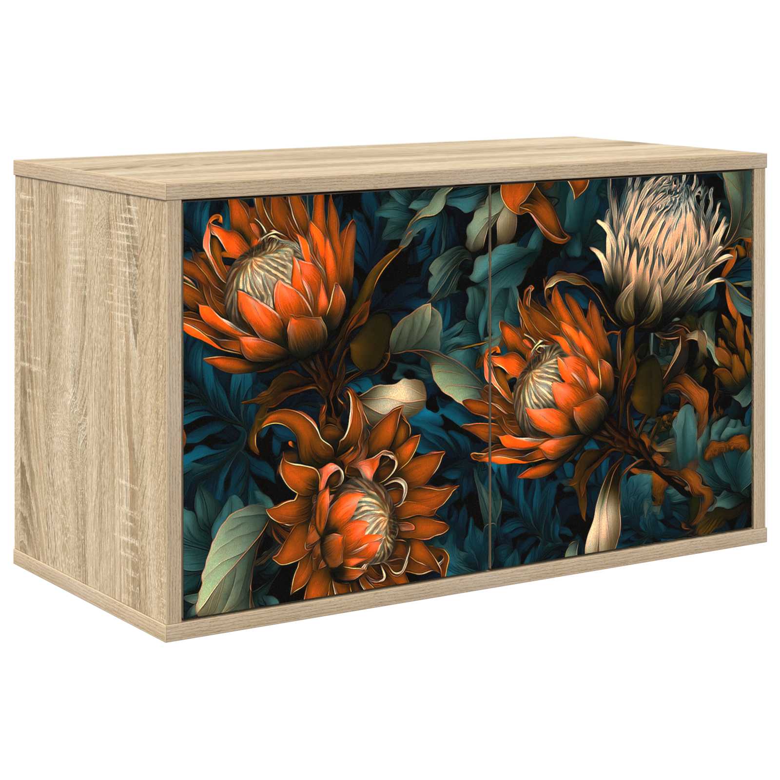 vidaXL Szafka na telewizor montowana na ścianie LOCHEM 69 x 33 x 40 cm