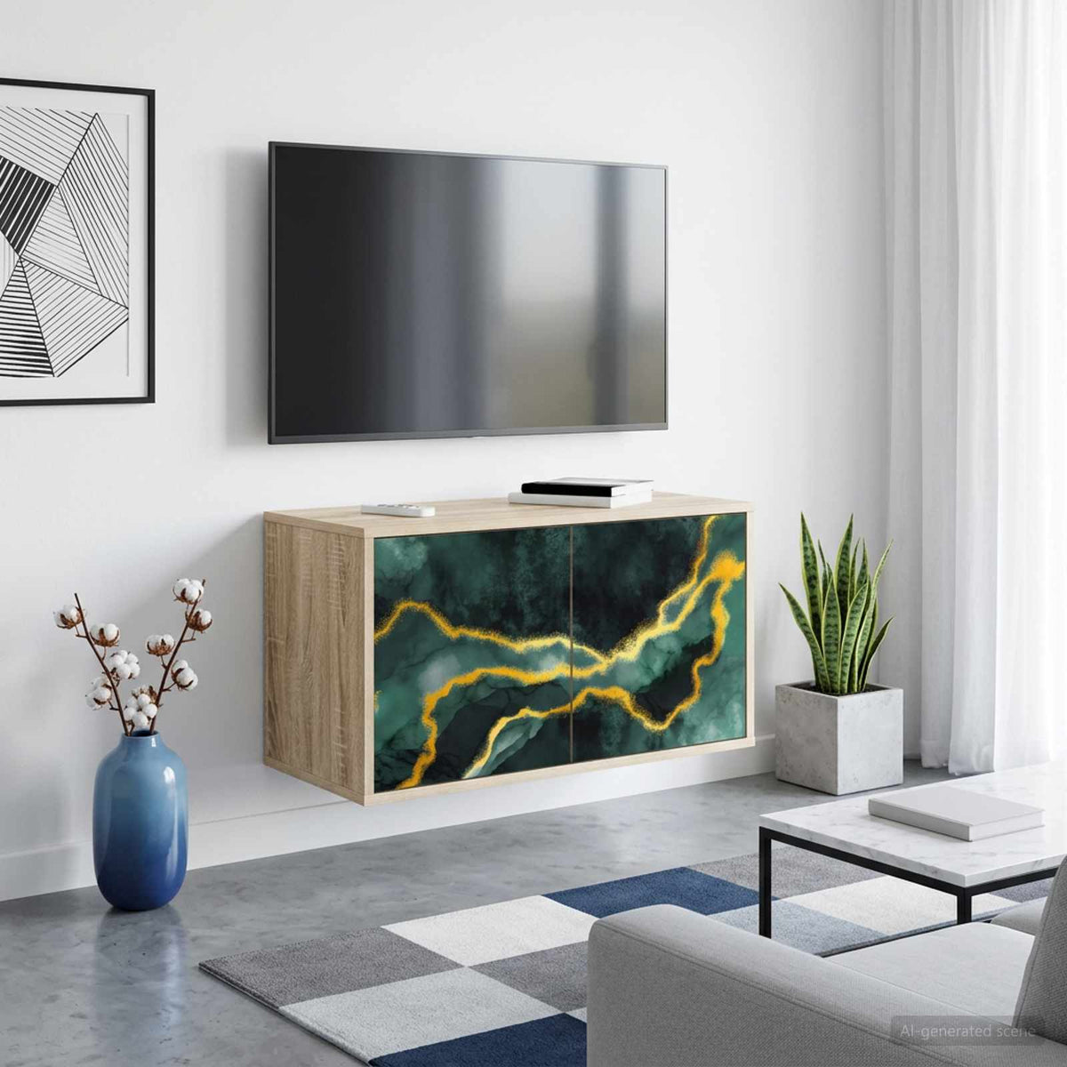 vidaXL Szafka na telewizor montowana na ścianie WIJHE 69 x 33 x 40 cm