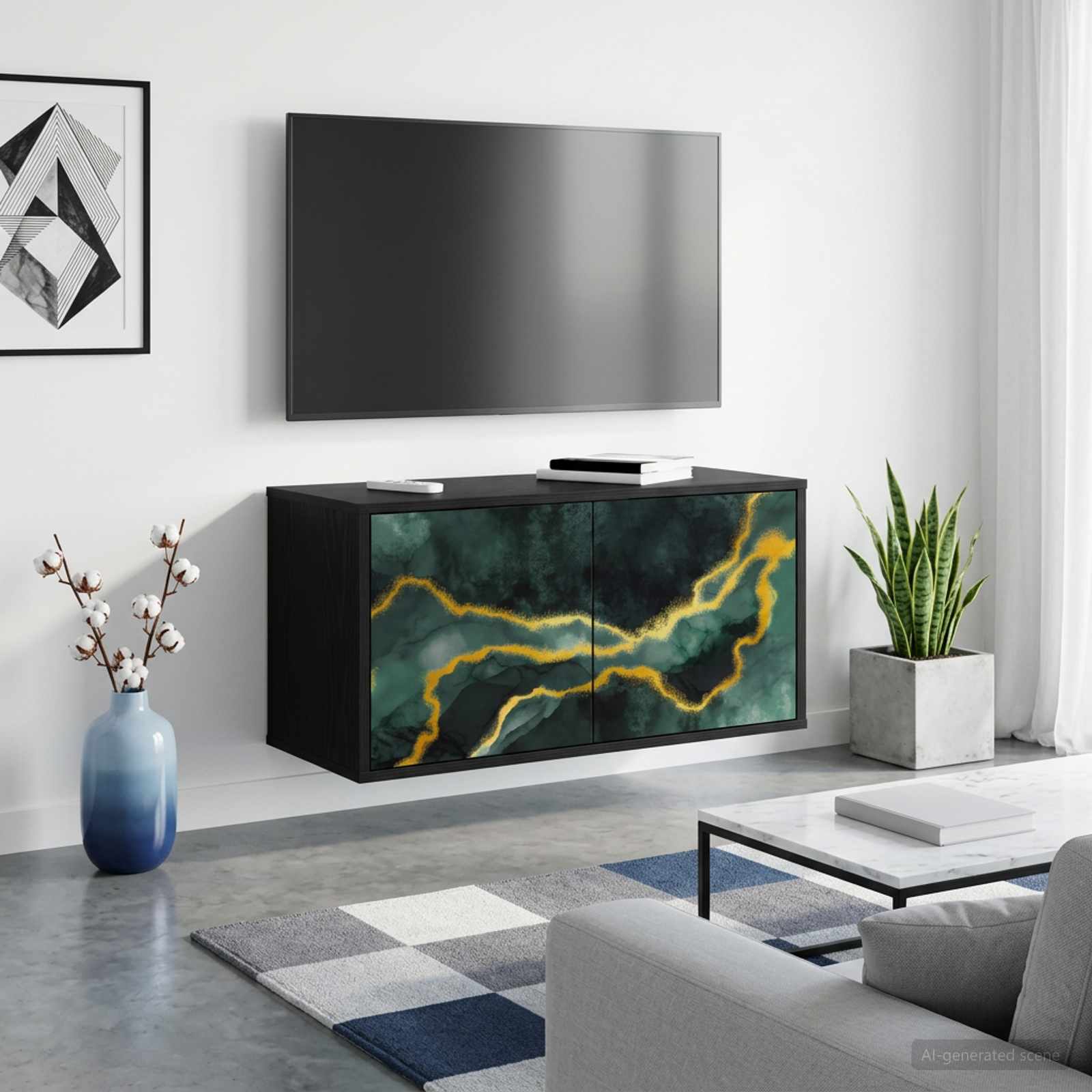 vidaXL Szafka na telewizor montowana na ścianie WIJHE 69 x 33 x 40 cm