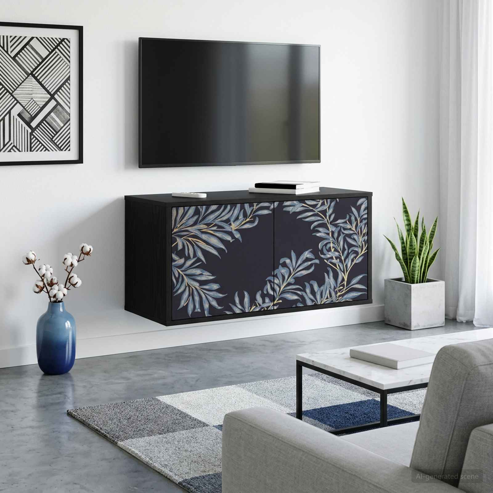 vidaXL Szafka na telewizor montowana na ścianie DOKKUM 69 x 33 x 40 cm