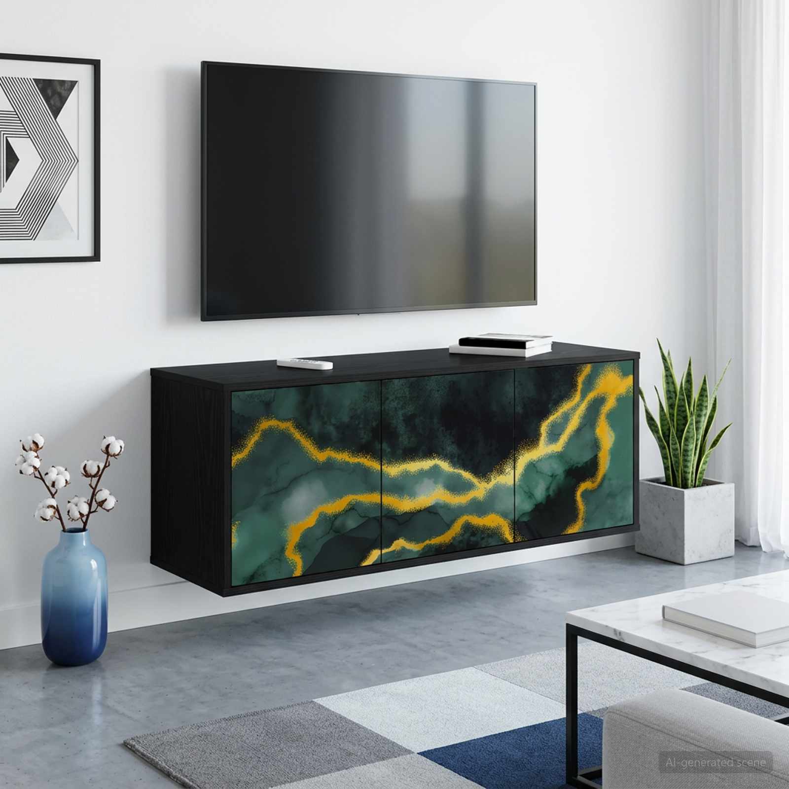 vidaXL Szafka na telewizor montowana na ścianie WIJHE 102 x 33 x 40 cm