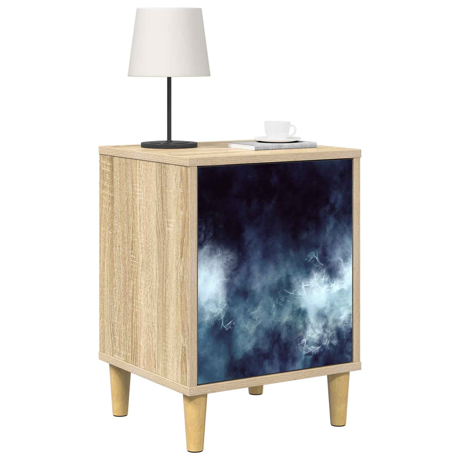 vidaXL Szafka Nocna RAALTE dąb Sonoma 36 x 33 x 50 cm