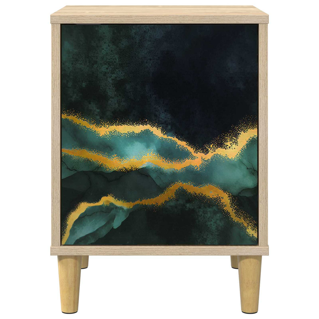 vidaXL Szafka Nocna WIJHE 2 szt. dąb Sonoma 36 x 33 x 50 cm