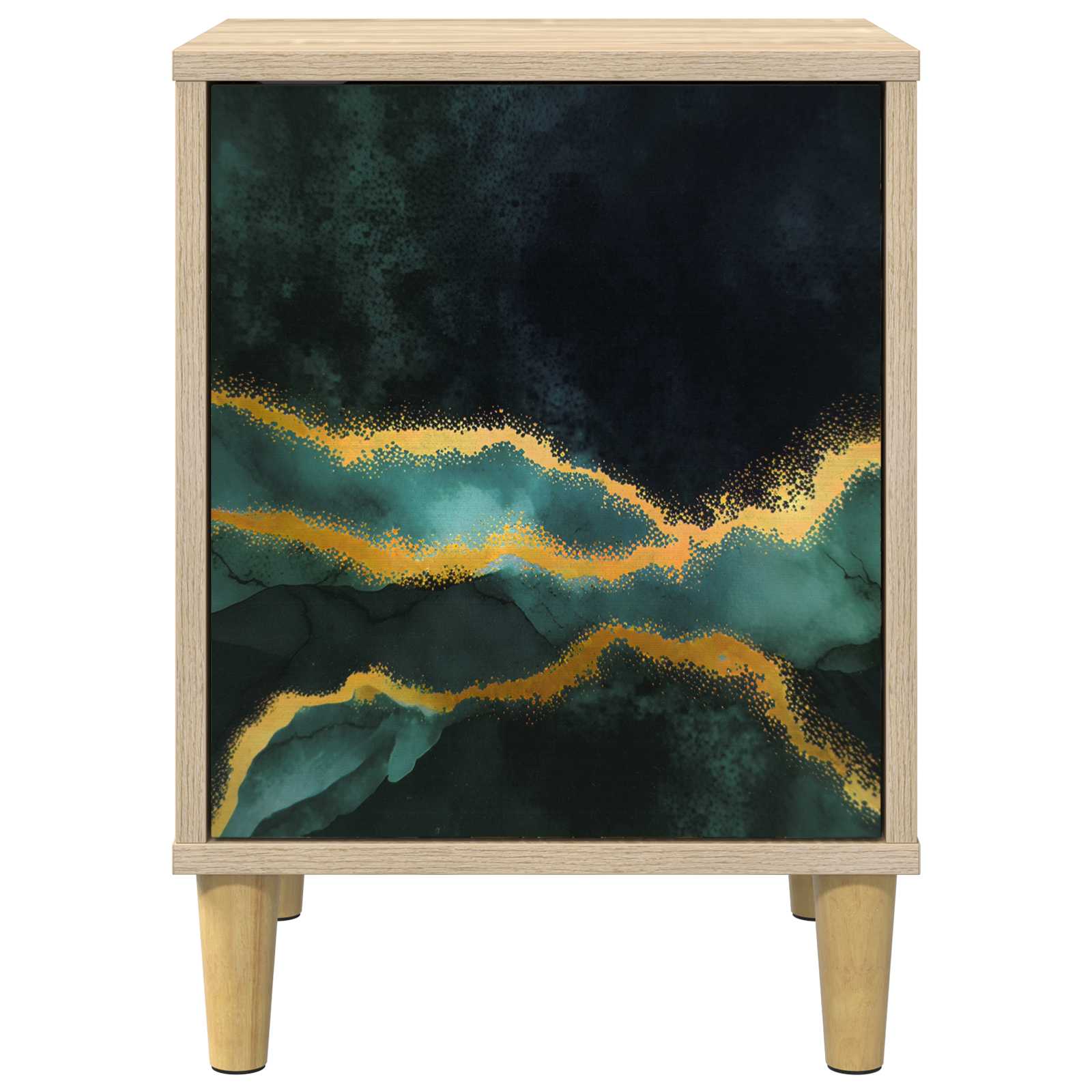 vidaXL Szafka Nocna WIJHE 2 szt. dąb Sonoma 36 x 33 x 50 cm