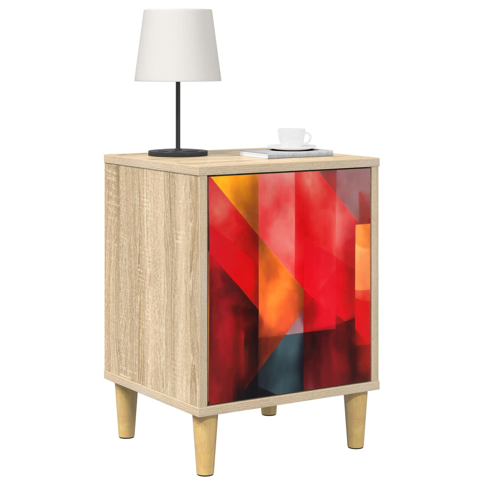 vidaXL Szafka Nocna HEESCH dąb Sonoma 36 x 33 x 50 cm
