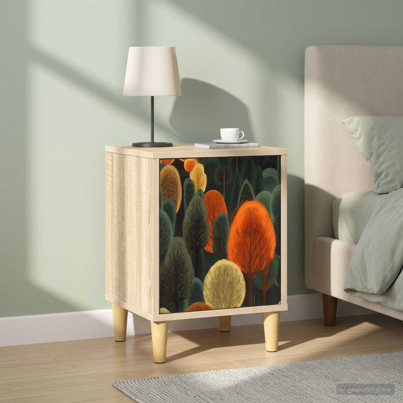 vidaXL Szafka Nocna ZAANDAM 2 szt. dąb Sonoma 36 x 33 x 50 cm