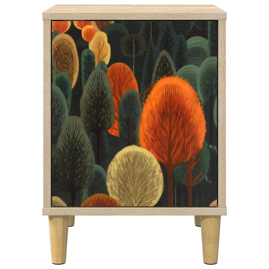 vidaXL Szafka Nocna ZAANDAM 2 szt. dąb Sonoma 36 x 33 x 50 cm