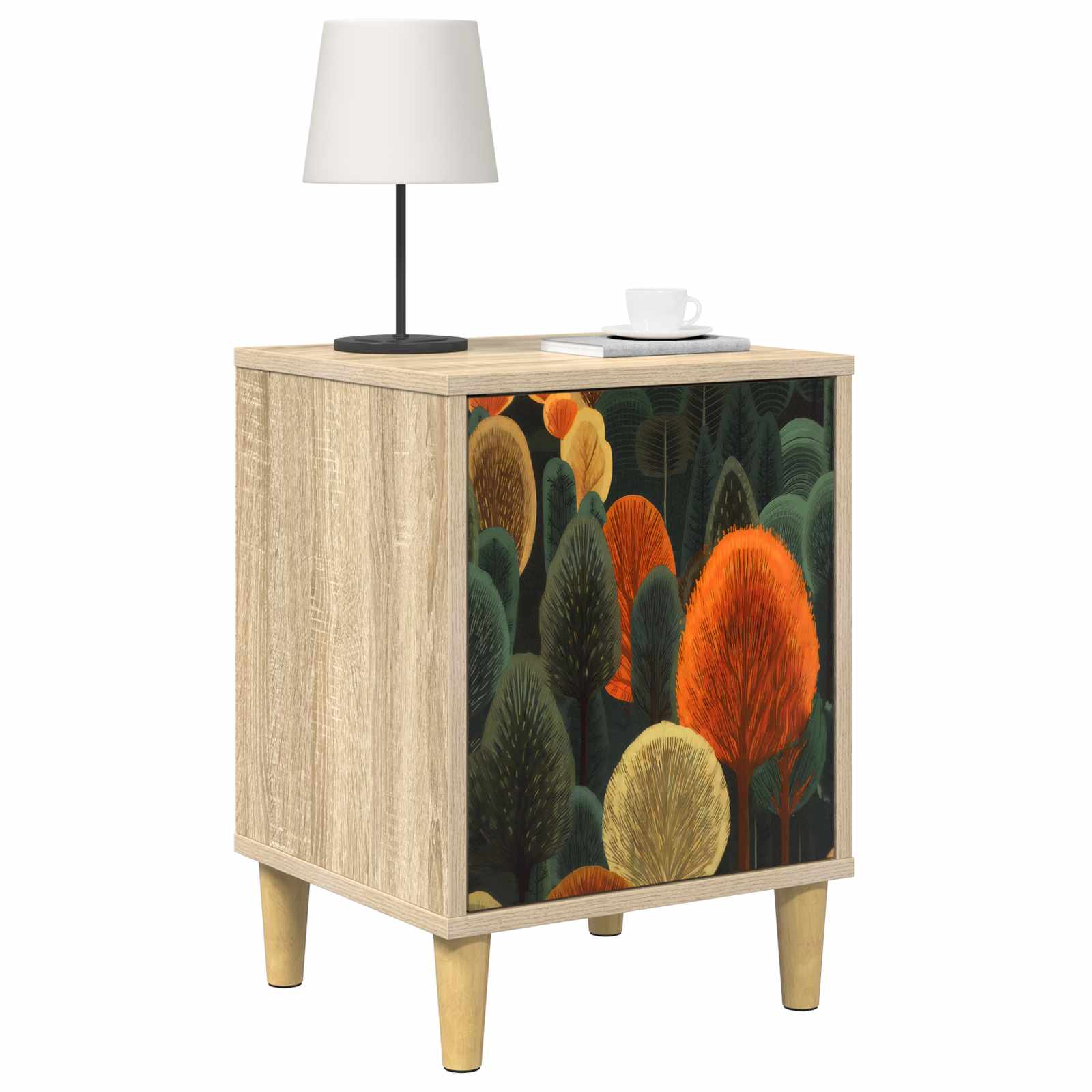 vidaXL Szafka Nocna ZAANDAM 2 szt. dąb Sonoma 36 x 33 x 50 cm