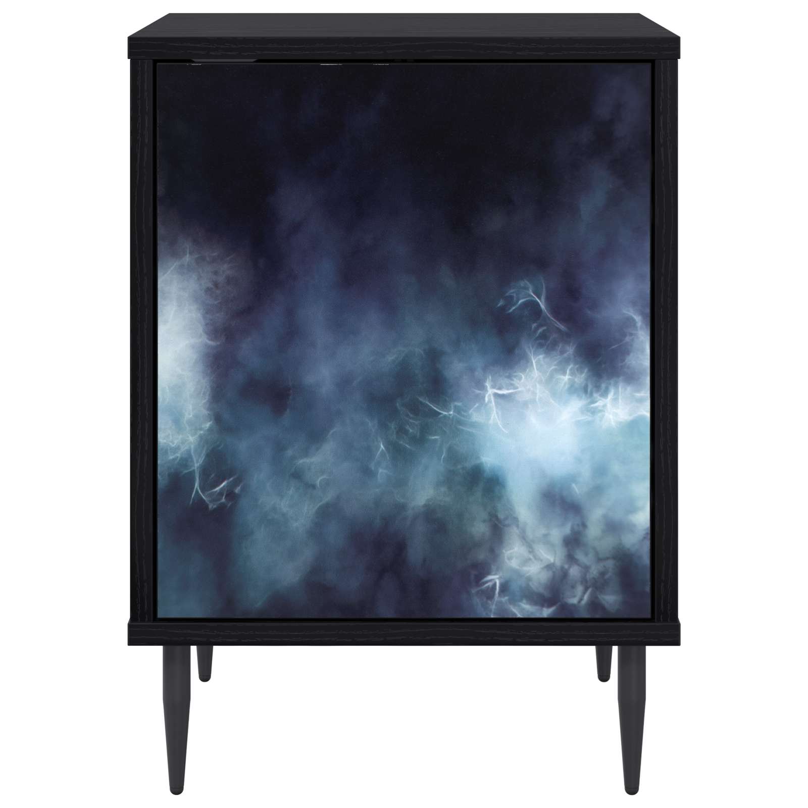 vidaXL Szafka Nocna RAALTE 2 szt. Czarny dąb 36 x 33 x 51 cm