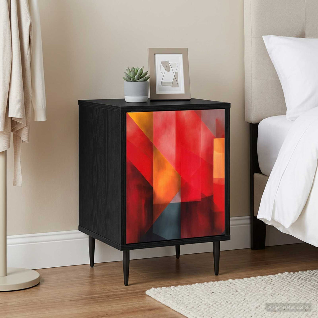 vidaXL Szafka Nocna HEESCH 2 szt. Czarny dąb 36 x 33 x 51 cm