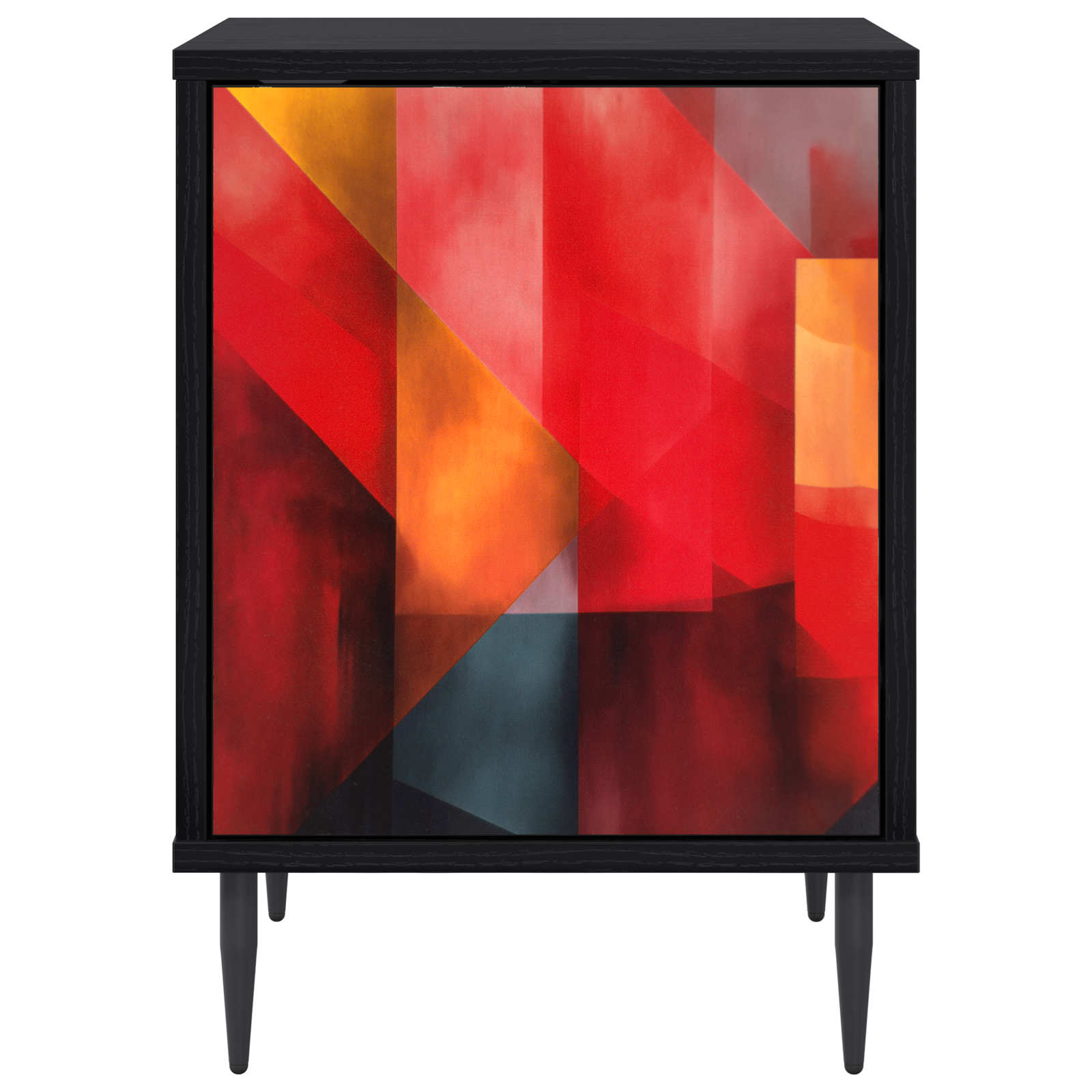 vidaXL Szafka Nocna HEESCH 2 szt. Czarny dąb 36 x 33 x 51 cm