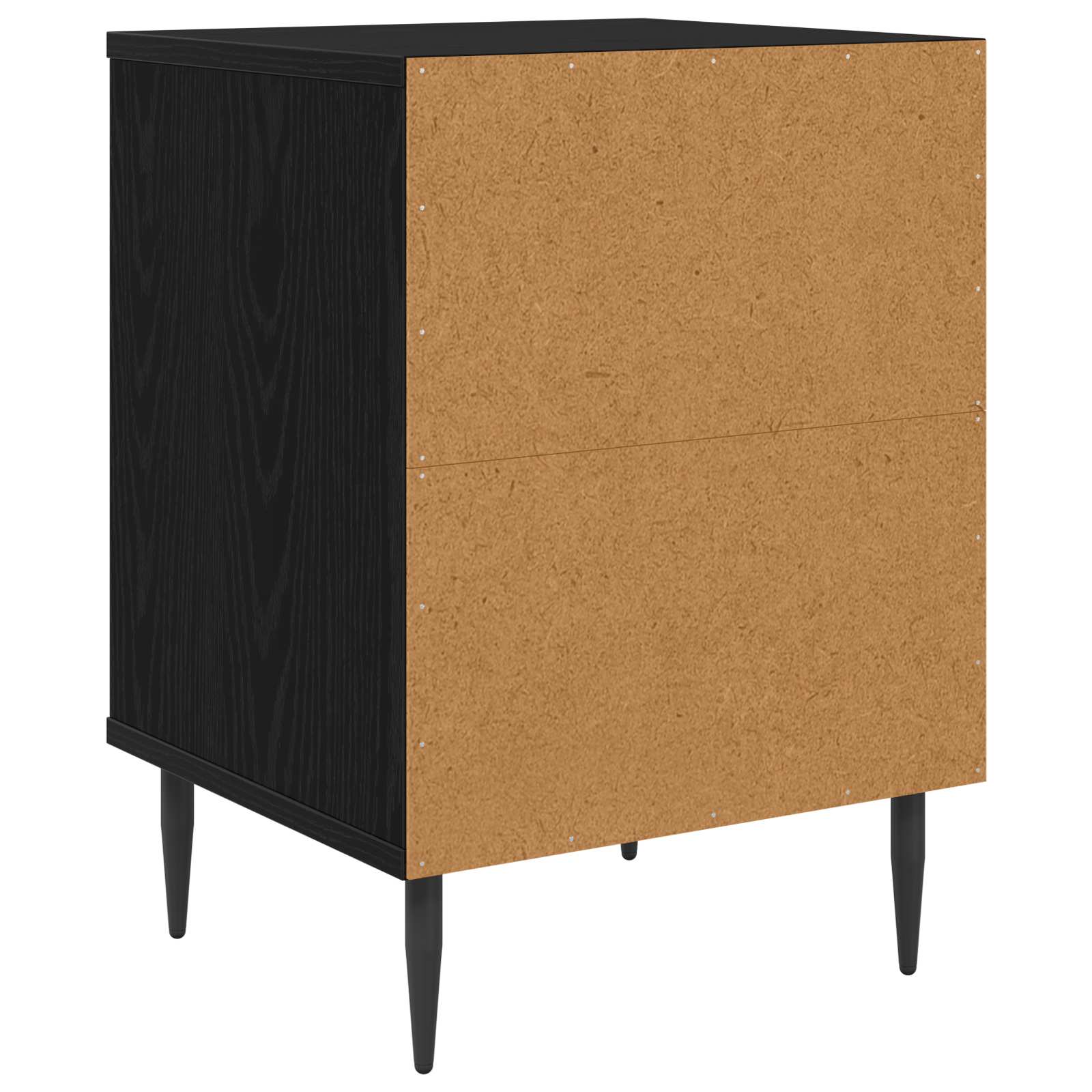 vidaXL Szafka Nocna ESSEN 2 szt. Czarny dąb 36 x 33 x 51 cm