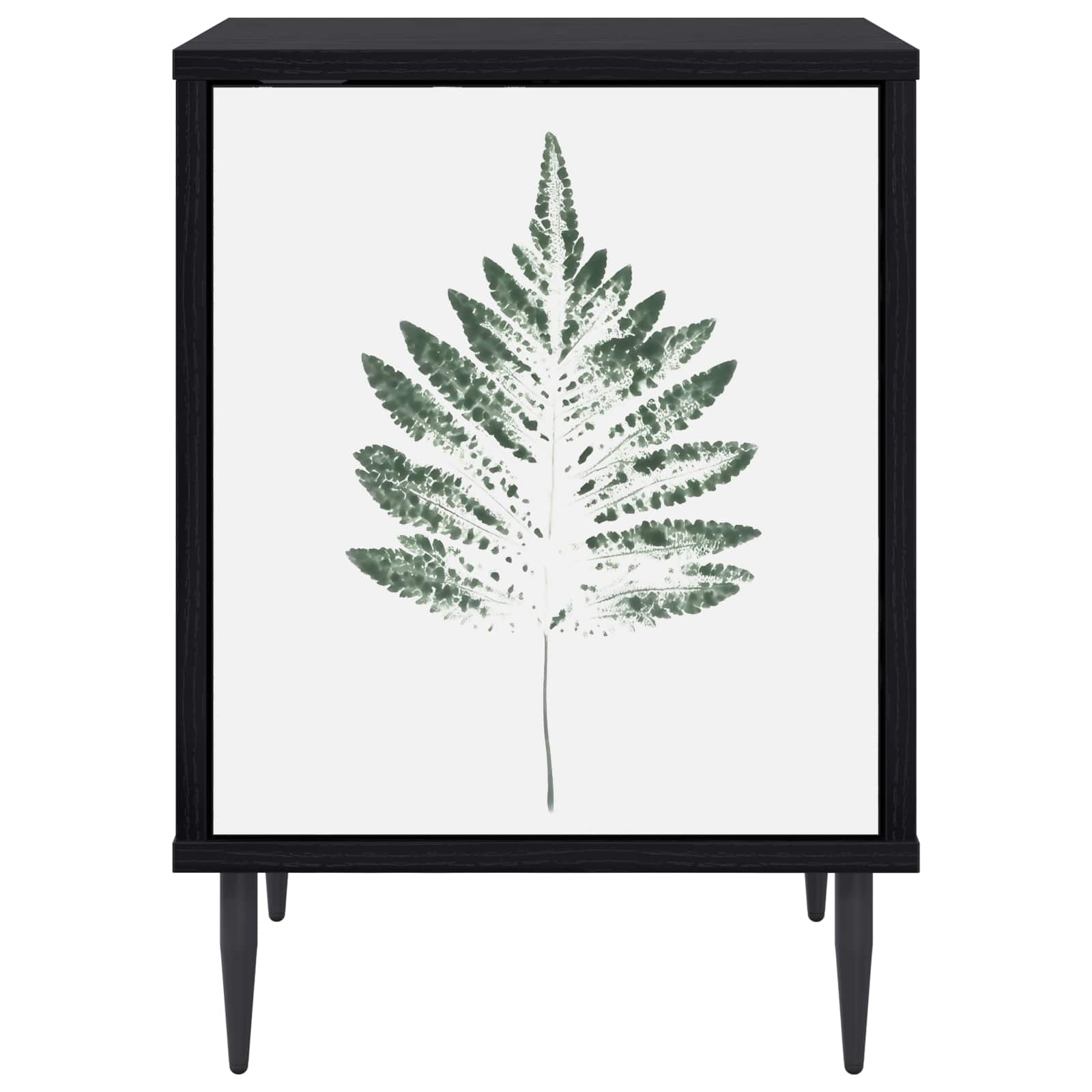 vidaXL Szafka Nocna HANAU Czarny dąb 36 x 33 x 51 cm