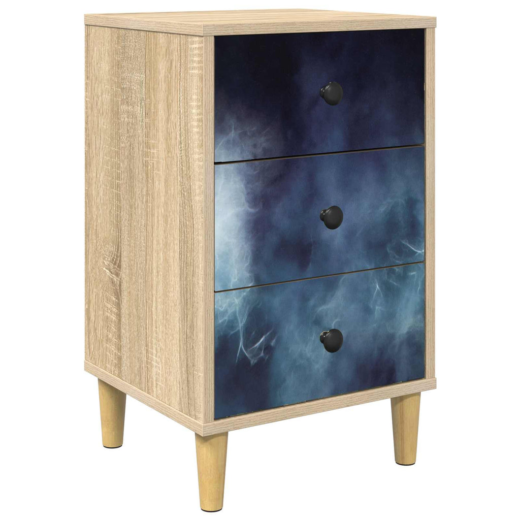 vidaXL Szafka Nocna RAALTE dąb Sonoma 36 x 33 x 60 cm